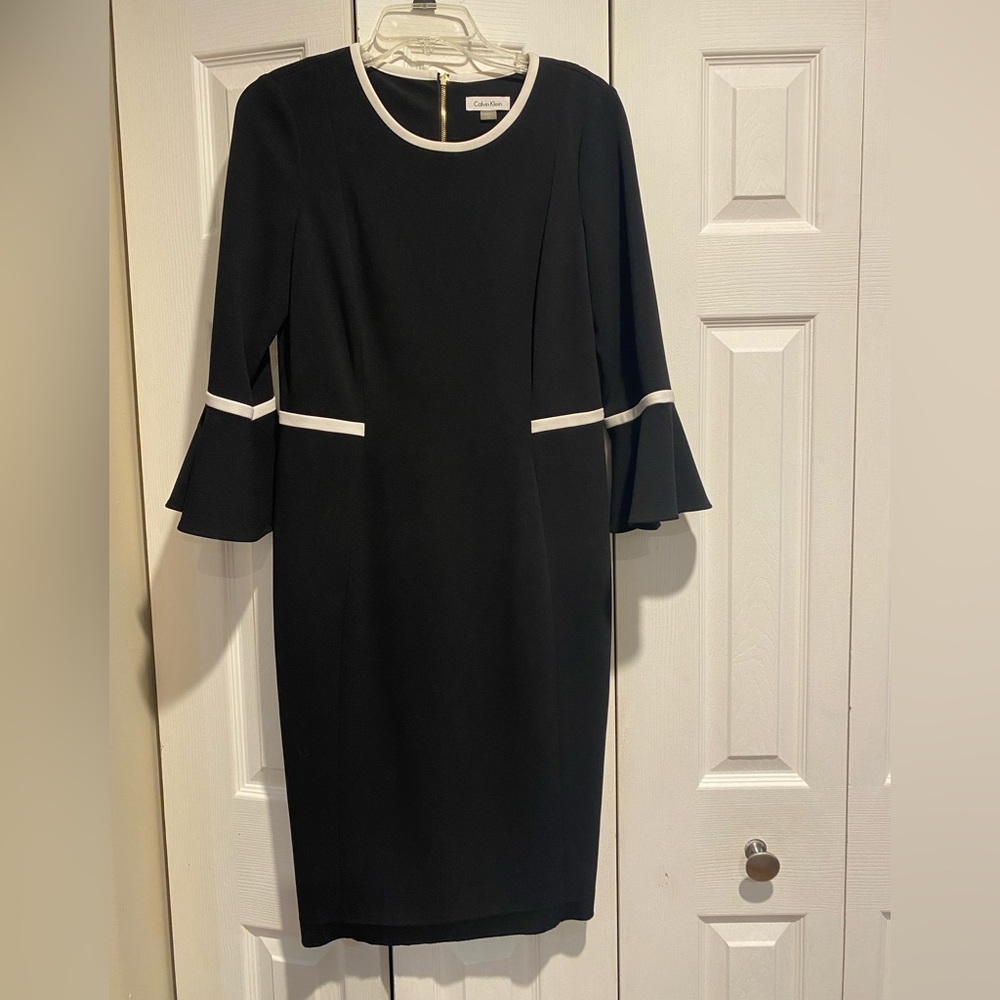 Calvin Klein White and Black dress